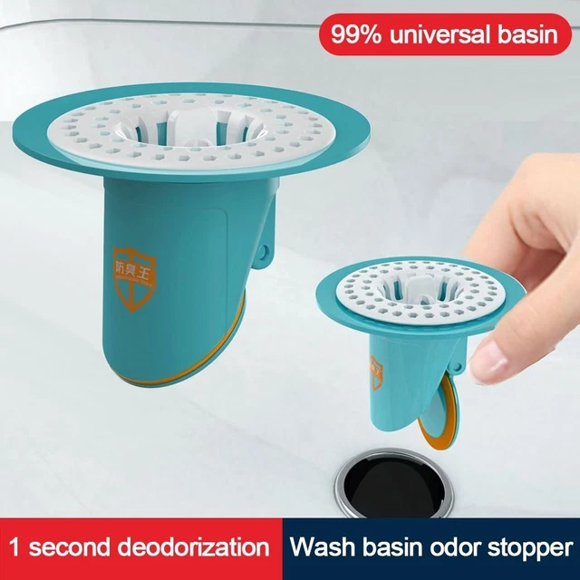 Backflow Preventer Sink Strainer With Grid Grate Cover Anti-odor Floor Drain