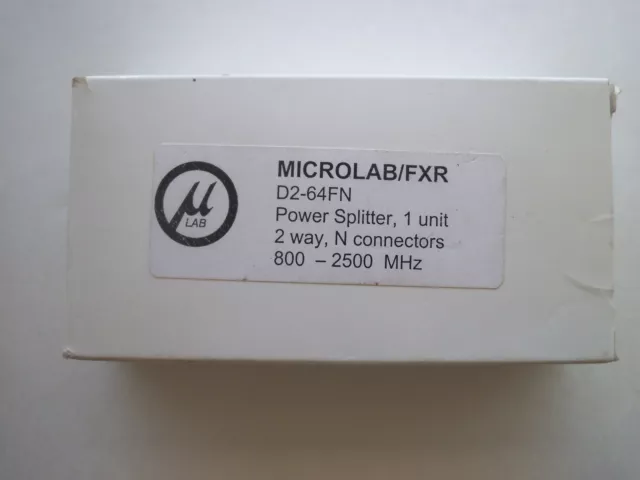 Microlab/FXR D2-64FN 2 Way Power Splitter 800-2500Mhz