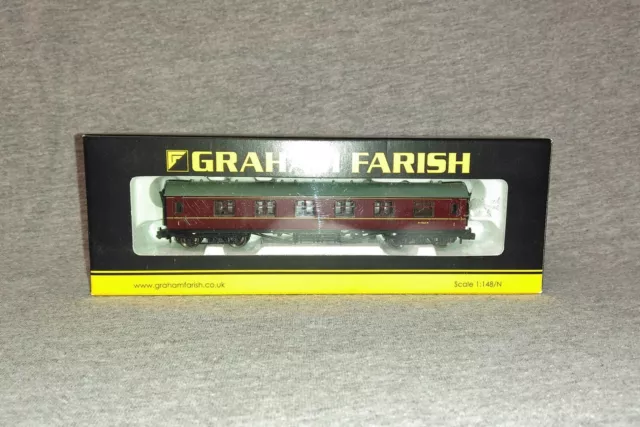 Graham Farish 374-847 Stanier First Corridor BR Maroon (N gauge)