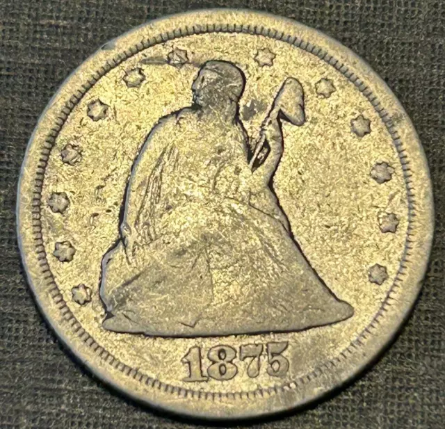 1875-S Seated Liberty 20C Twenty Cent Piece