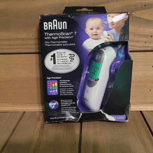 Termómetro de 7 orejas Braun ThermoScan con precisión de edad (IRT6520)