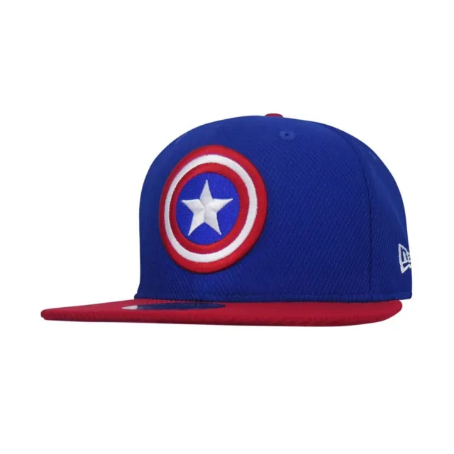 Marvel Comics Captain America Shield Blue New Era 9Fifty Adjustable Snapback Hat
