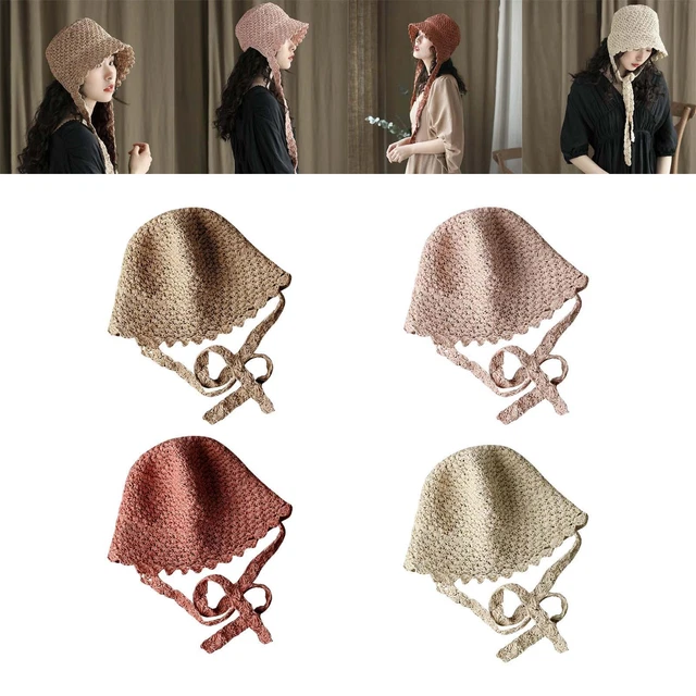 Chapeau De Plage En Paille Pour Femme - Bord Court 5cm - Pliable - Taille Unique - Coloré