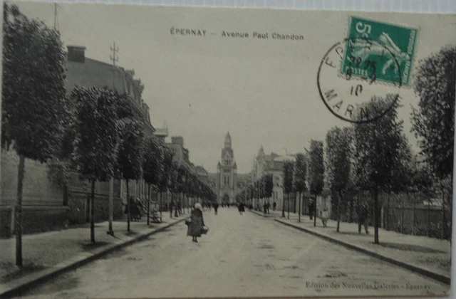 Epernay 51 CPA Avenue Paul Chandon Good Condition 1910