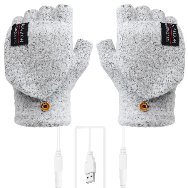 Guanti invernali USB riscaldati per laptop guanti riscaldati centro USB guanti riscaldati