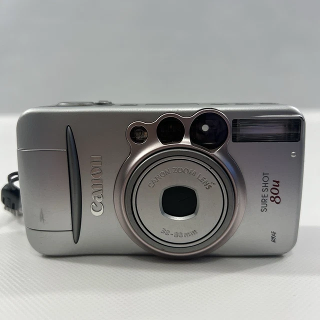 CANON SURE SHOT 80u 35mm Point Shoot Film Camera Tested Working