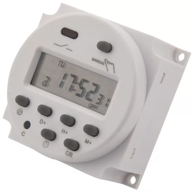 Interruptor Rele de Temporizador Programable CC 12V Digital LCD 16A Amperio1930