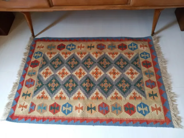 Tappeto Kilim persiano lana fatto a mano