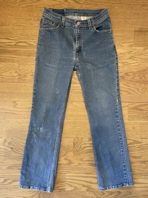 Vintage 90's Levi's 517 Jeans Low Rise Bootcut Medium Wash Womens Juniors 9 JR M