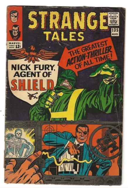 1965 Strange Tales #135-1st app of Nick Fury and The Agents of SHIELD