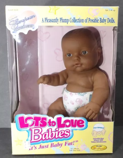 NOS '98 Berenguer Lots To Love Babies It's Just Baby Fat 14"Soft Vinyl Doll 1610