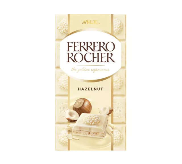 Ferrero Rocher Tavoletta Di Cioccolato Bianco Con Nocciole Limited Edition