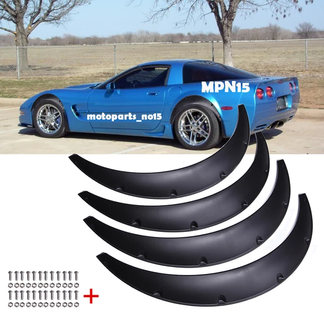 FOR CHEVROLET CORVETTE C3 C4 C5 Fender Flares Flexible Extra Wide Body