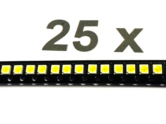 HSMW-A100-U40J1, LED weiß, AVAGO , 3,4V, 20-30mA, 1125mcd, PLCC2,  25 Stück
