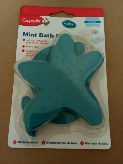 Clippasafe 6 Mini Bath Mat to help prevent slipping!