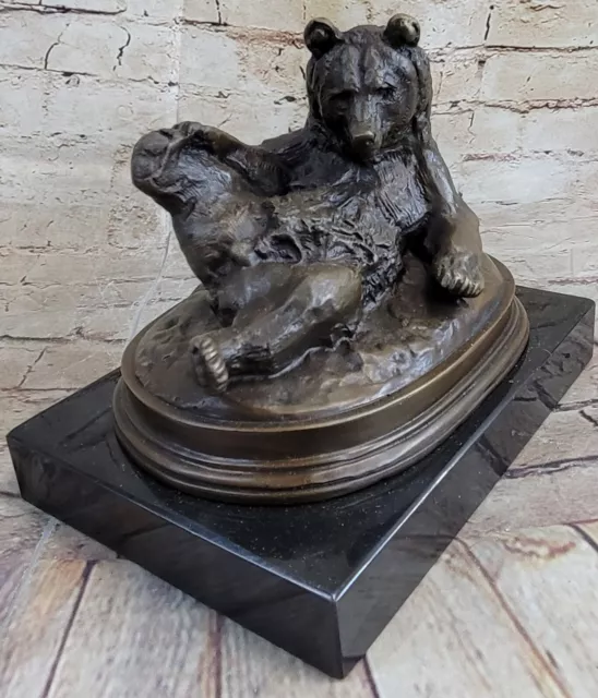Large SIGNATURE STATUARY Bronze  Bear Statue Sculpture NEW Statue Gift
