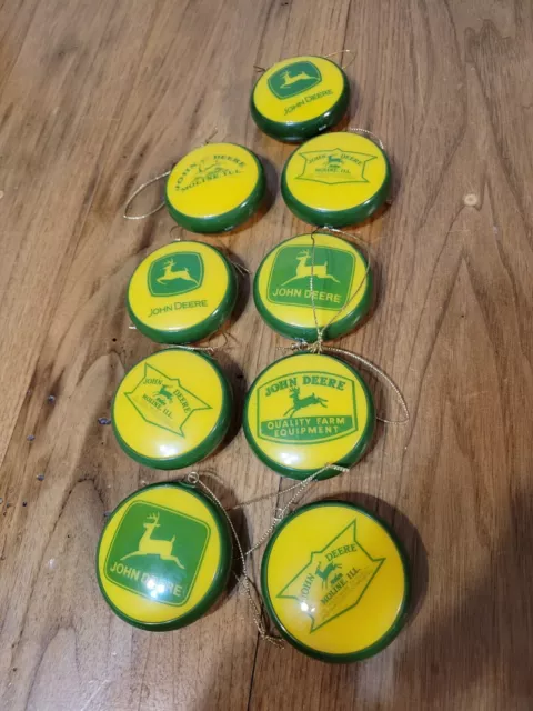 Set Of 9 John Deere Christmas Tree Ornaments