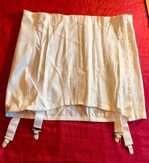 NYMPHIT CLASSIC 70’S white girdle. With suspenders. Label says 34