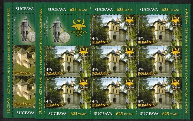 2013 Rumänien, Klb. Serie Suceava, postfrisch/MNH, MiNr. 6709/10, ME 105,-