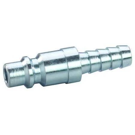 Speedaire 30E672 Coupler Plug,Hose Barb,1/2,Steel