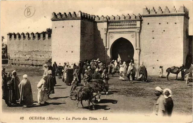 CPA AK OUDJDA La Porte des Tétes MAROC (720237)