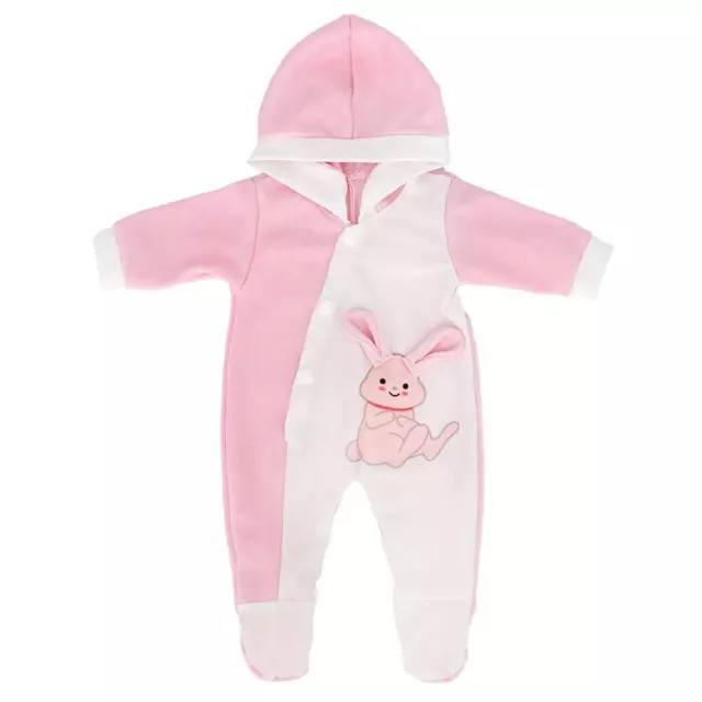 ZWOOS Vestiti per Bambole per New Born Baby Doll Pigiama con Cappuccio per Ba