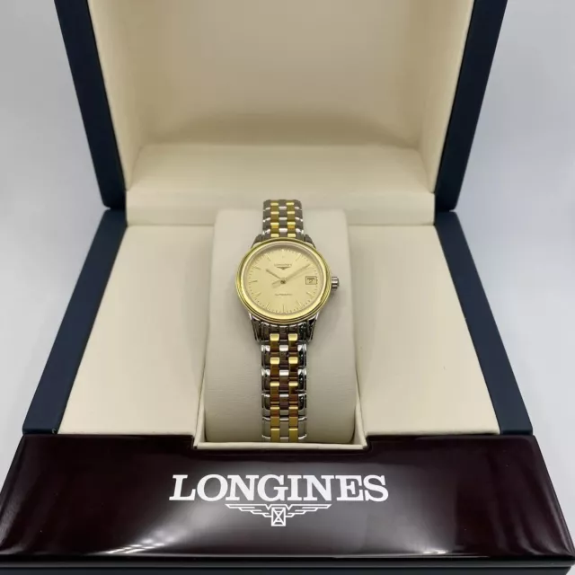 Longines Flagship 26mm Steel Champagne Dial Automatic Ladies Watch L4.274.3.32.7