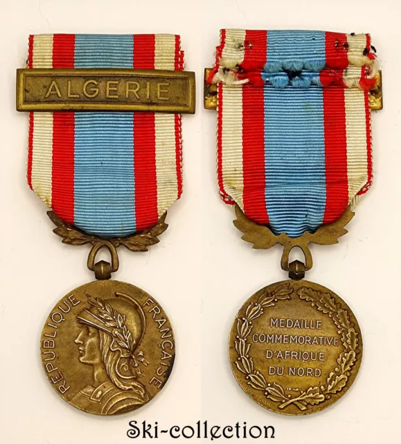 Medaglietta Commemorativa Africa Del Nord. Clip Algérie. Francia