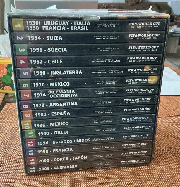 FIFA WORLD CUP DVD Collection 1930-2006 15 Disc Set Complete