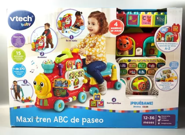 Vtech Baby großer ABC-Zug zum Lernen und Fahren, SPANISCH!, 12-36 Monate