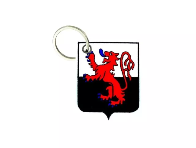 Porte cle cles clef brode patch ecusson drapeau blason france poitou charentes