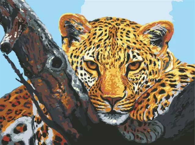 Leopard Aussehen Wandteppiche Nadelspitze Leinen