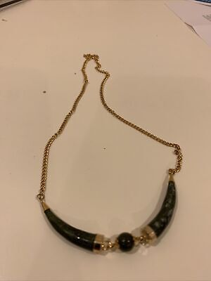 italian horn jade necklace