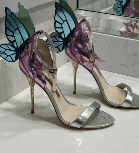 Sophia Webster Women's Chiara Butterfly  Multicolor  Heels Sandals 37/Us 6.5