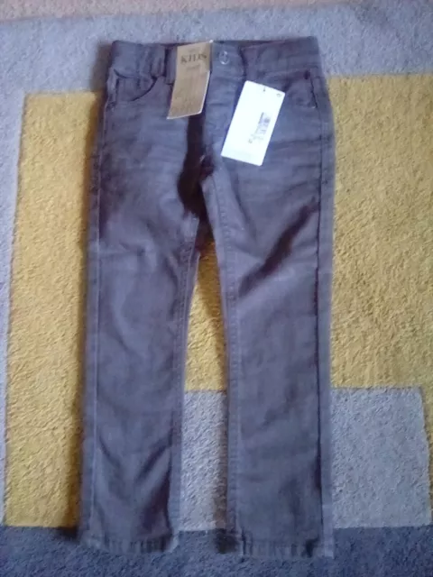 Bnwt Marks And Spencer Grey Skinny Jeans Age 3-4 Years