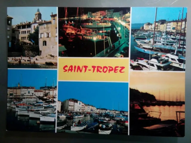 Cpsm Cpm  Carte Postale Var  Saint Tropez  Différentes Vues