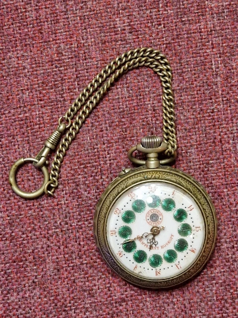 Orologio Da Tasca Roskopf Echappement Cipolla Taschino Antico Vintage D'epoca