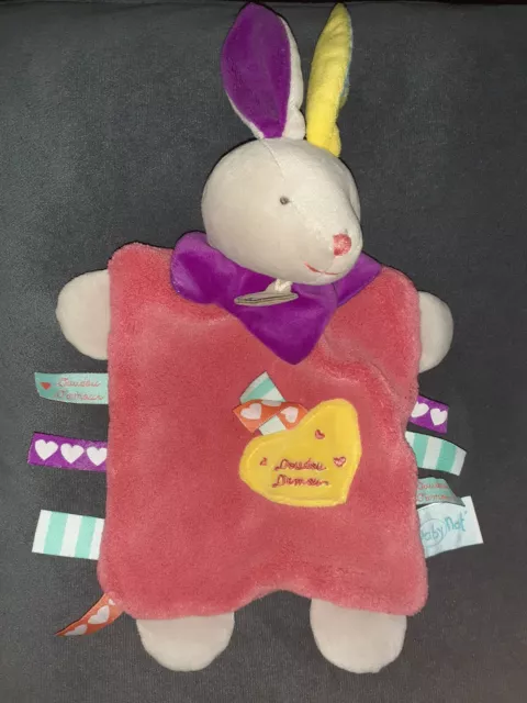 Baby Nat Doudou Plat Lapin Doudou D'amour Les Zétik'T