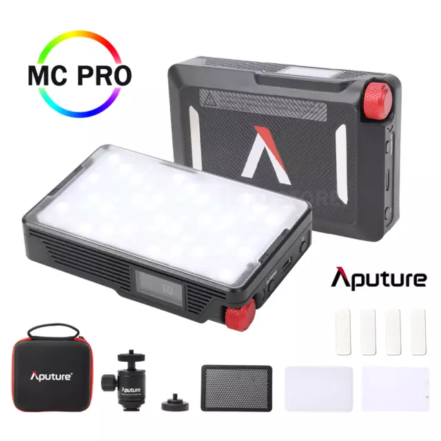 Aputure MC Pro RGBWW LED Video Light 2000K-10000K IP65 Magnetic Attraction Photo