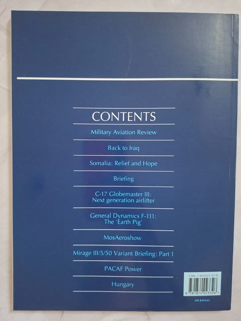 WORLD AIR POWER Volume 14 Autumn/Fall 1st 1993 Paperback Aerospace £4. ...