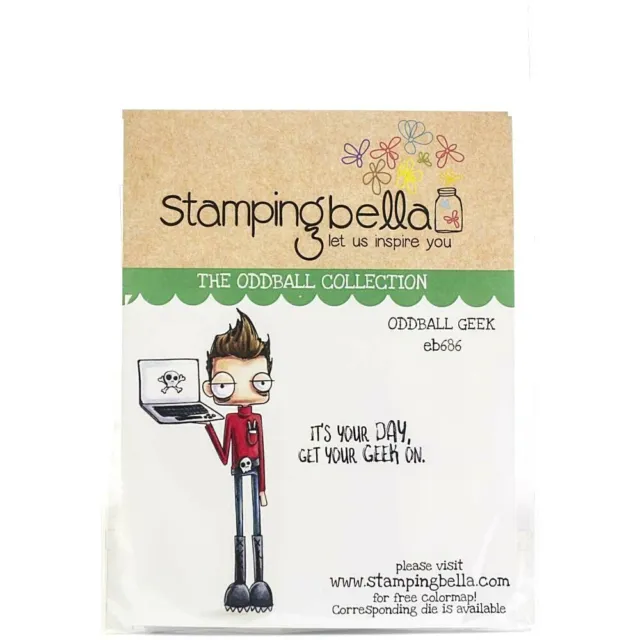 Stamping Bella Oddball Geek rubber stamps / Stamp Set for Cardmaking