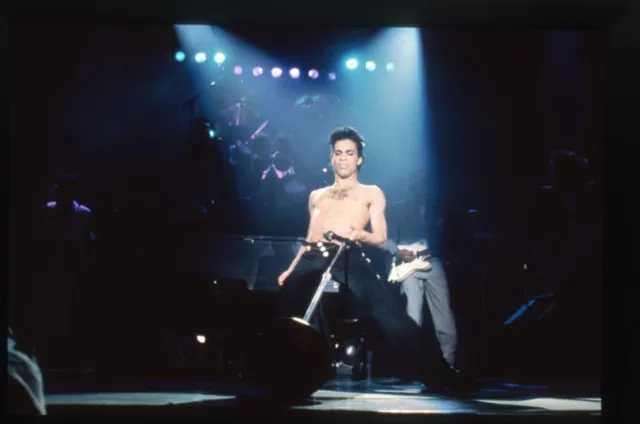 Prince Sexy Barechested Dramatic Concert Dance Move Original 35mm Transparency