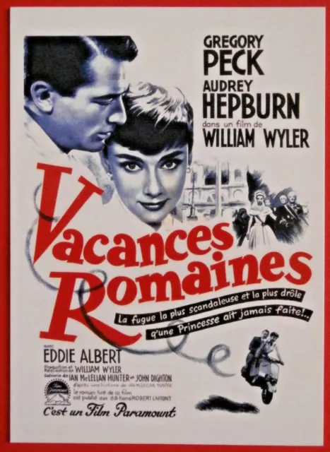Movie Posters #2 - Card #10 - Audrey Hepburn, Gregory Peck - Roman Holiday, 1953
