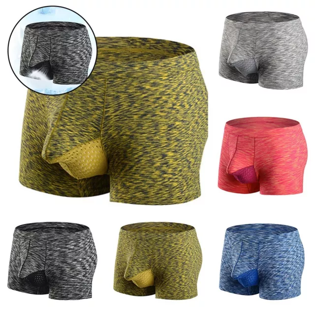 BREATHABLE AND MOISTURE Wicking Men's Ice Silk Thong Bulge Pouch Briefs L  2XL £8.06 - PicClick UK