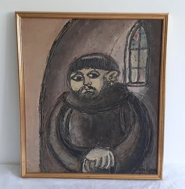 Quadro Olio su tavola Marcello Cuneo firmato pittore di fama internazionale