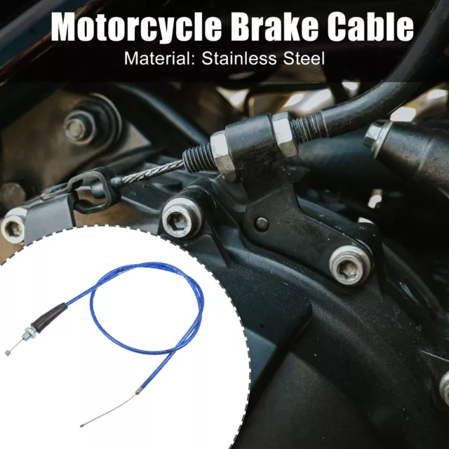 Acelerador Cable recta Conector para 49cc Motocicleta Azul Negro 2