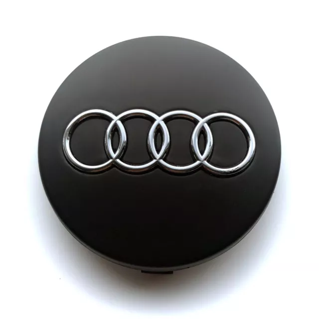 audi 60mm Gloss Black Alloy Wheel Centre Hub X1 Caps Emblem 4B0601170 Logo