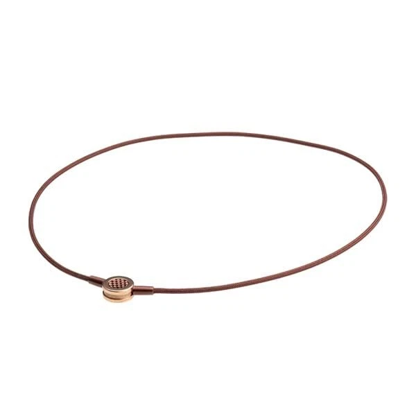 Collar Phiten RAKUWA Cuello Metax Push Tipo II Rosa x Marrón 45 cm