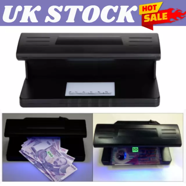 Counterfeit Uv Fake Money Detector Bank Note Card Checker Authenticity Check