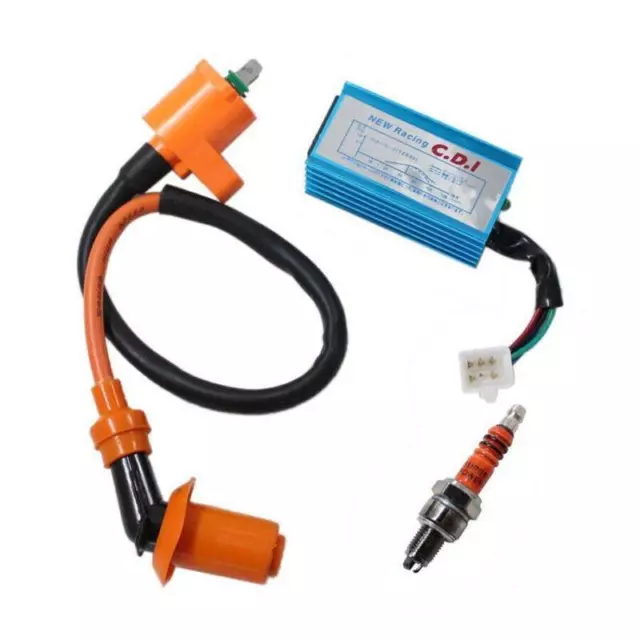 High Performance Racing Ignition Spark Plug+Coil+AC CDI For 50cc GY6 Scooter ATV